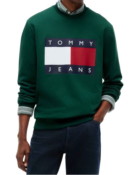 Felpa girocollo con logo Tommy Jeans | DM0DM22643MBM